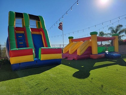 Tall Dry Slide Jumper / Obstacle Course Jumper